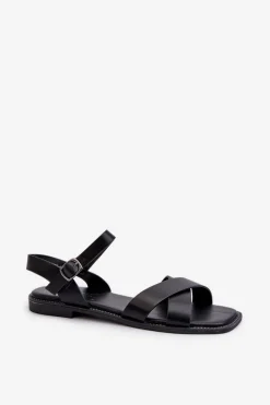 Sandały Płaskie><noscript><img width=