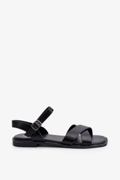 Sandały Płaskie><noscript><img width=