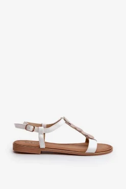 Sandały Płaskie><noscript><img width=