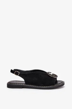 Sandały Płaskie><noscript><img width=