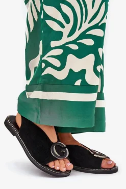 Sandały Płaskie><noscript><img width=