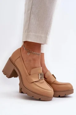 Półbuty Skórzane><noscript><img width=