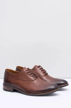 Półbuty Eleganckie>Boto Półbuty Męskie Bednarek Skórzane Wizytowe Brązowe Clark