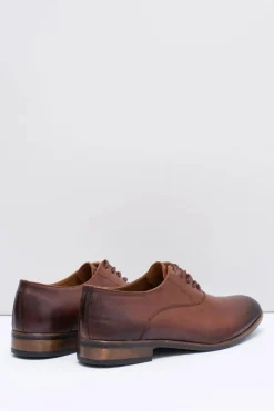 Półbuty Eleganckie></noscript>Boto Półbuty Męskie Bednarek Skórzane Wizytowe Brązowe Clark