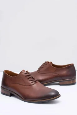 Półbuty Eleganckie></noscript>Boto Półbuty Męskie Bednarek Skórzane Wizytowe Brązowe Clark