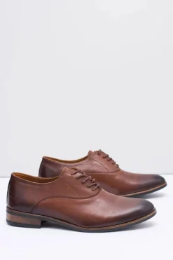 Półbuty Eleganckie></noscript>Boto Półbuty Męskie Bednarek Skórzane Wizytowe Brązowe Clark