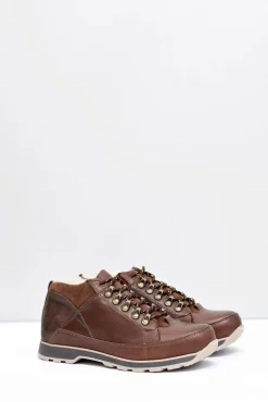 Outlet Boto Półbuty Męskie Brązowe Ocieplane Trafer