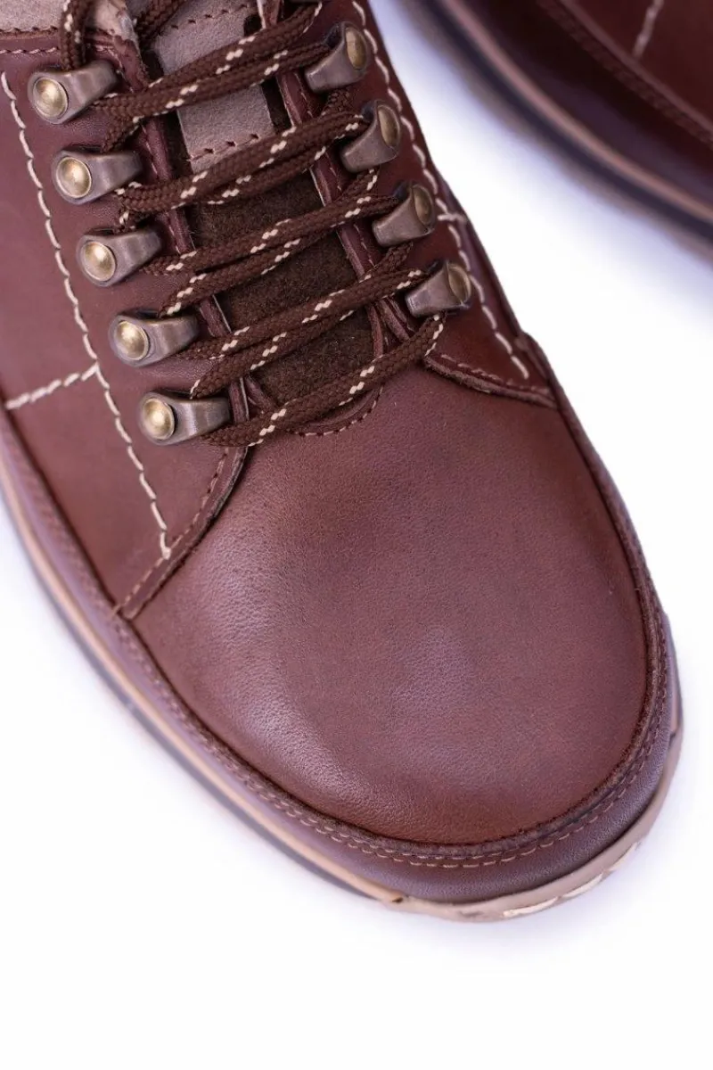 Online Boto Półbuty Męskie Brązowe Outdoor Ivar