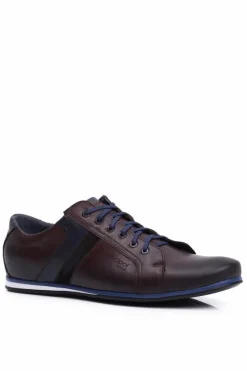 Sale Boto Półbuty Męskie Casual Skórzane Nikopol Brązowe 1721