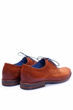 New Półbuty Męskie Casual Skórzane Nikopol Camel Lajos Męskie Półbuty Casual