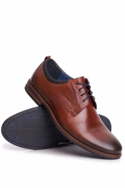 Półbuty Casual>Boto Półbuty Męskie Casual Skórzane Nikopol Brązowe 1726