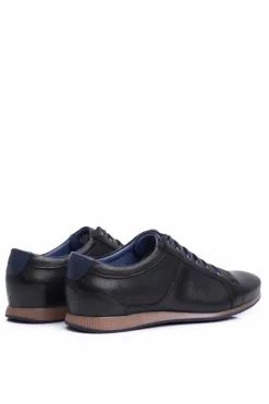 Półbuty Casual></noscript>Boto Półbuty Męskie Casual Skórzane Nikopol Czarne 1730