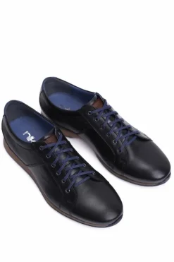 Półbuty Casual></noscript>Boto Półbuty Męskie Casual Skórzane Nikopol Czarne 1730