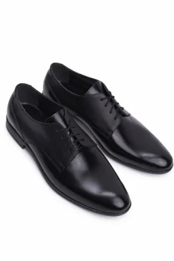 Półbuty Eleganckie></noscript>Boto Półbuty Męskie Eleganckie Bednarek Skórzane Czarne Jantar