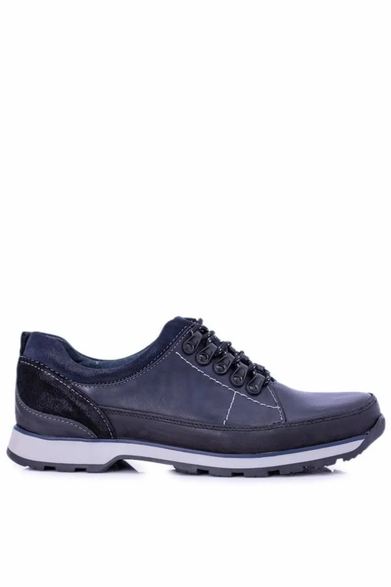 Clearance Półbuty Męskie Granatowe Outdoor Ivar2 Męskie Półbuty Casual