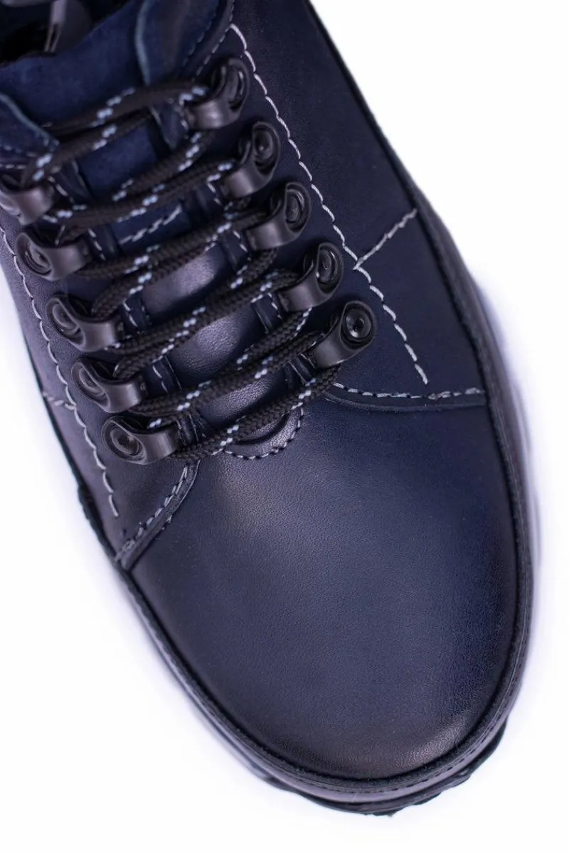 Clearance Półbuty Męskie Granatowe Outdoor Ivar2 Męskie Półbuty Casual
