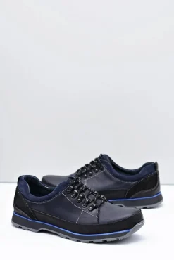 Półbuty Męskie Granatowe Outdoor Ivar Męskie Półbuty Casual