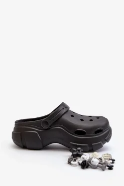 Discount Piankowe Damskie Lekkie Klapki Na Masywnej Podeszwie Czarne Matirra Damskie Klapki Na Platformie|Klapki Damskie Klasyczne