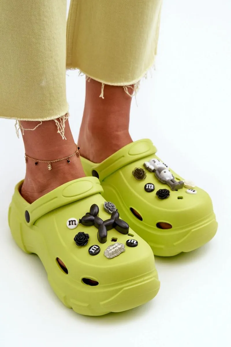 Online Piankowe Damskie Lekkie Klapki Na Masywnej Podeszwie Limonkowe Matirra Damskie Klapki Na Platformie|Klapki Damskie Klasyczne