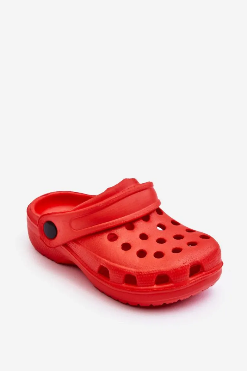 Discount Boto Piankowe Dziecięce Kroksy Klapki Czerwone Percy