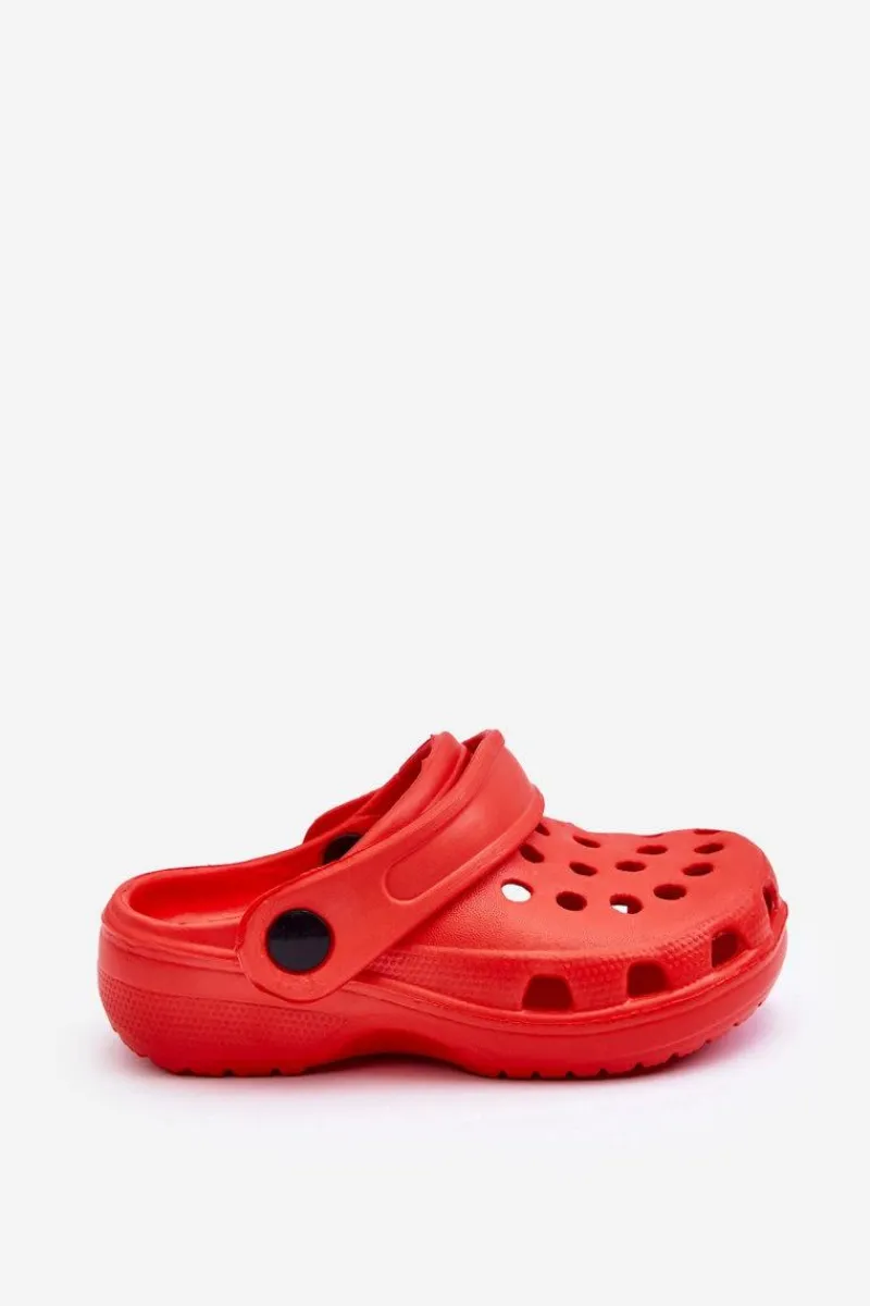 Discount Boto Piankowe Dziecięce Kroksy Klapki Czerwone Percy