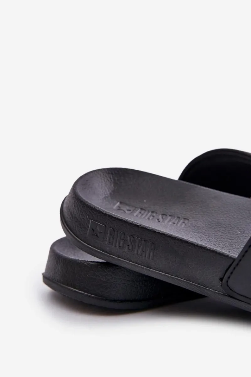 Outlet Piankowe Klapki Damskie Big Star OO274040 Czarne Damskie Klapki Damskie Big Star|Klapki Damskie Klasyczne