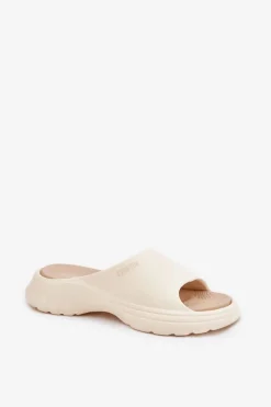 Online Piankowe Klapki Damskie Big Star RR274A579 Beżowe Damskie Klapki Damskie Big Star|Klapki Basenowe