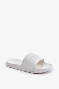 Klapki Damskie Big Star|Klapki Damskie Klasyczne>Big Star Shoes Piankowe Klapki Damskie Big Star OO274042 Białe