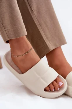 Klapki Basenowe|Klapki Na Platformie></noscript>Lee Piankowe Klapki Damskie MAYA SLIDER WOMEN LOW 50251016 Beżowe Beżowy