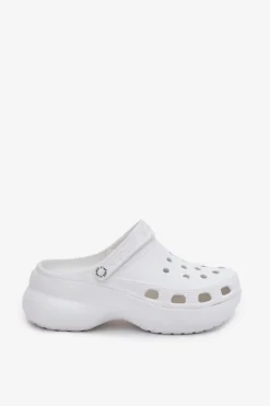 Sale Piankowe Klapki Damskie Na Masywnej Podeszwie Big Star RR274A119 Białe Damskie Klapki Damskie Big Star|Klapki Basenowe