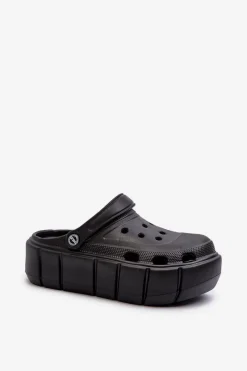 Hot Piankowe Klapki Damskie Na Platformie Czarne Itubia Damskie Klapki Basenowe|Klapki Na Platformie