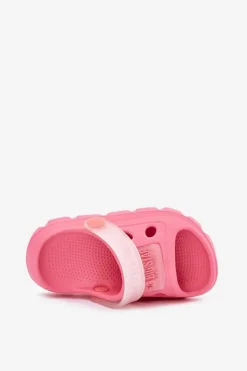 Dziewczęce></noscript>Big Star Shoes Piankowe Klapki Dziecięce Big Star RR374502 Różowe Różowy