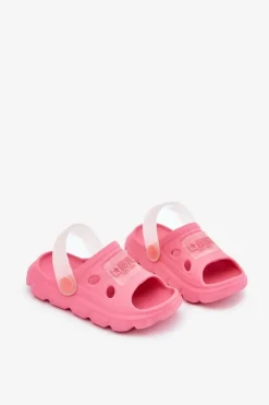 Dziewczęce></noscript>Big Star Shoes Piankowe Klapki Dziecięce Big Star RR374502 Różowe Różowy