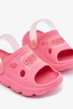 Dziewczęce></noscript>Big Star Shoes Piankowe Klapki Dziecięce Big Star RR374502 Różowe Różowy