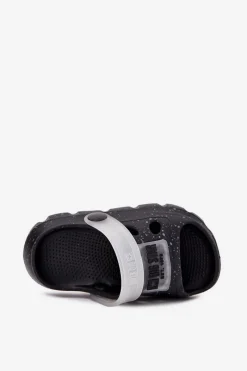 Big Star Shoes Piankowe Klapki Dziecięce Big Star RR374503 Czarne Czarny