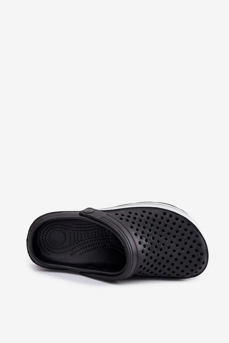 Evento Piankowe Klapki Męskie Czarne Maravena Czarny