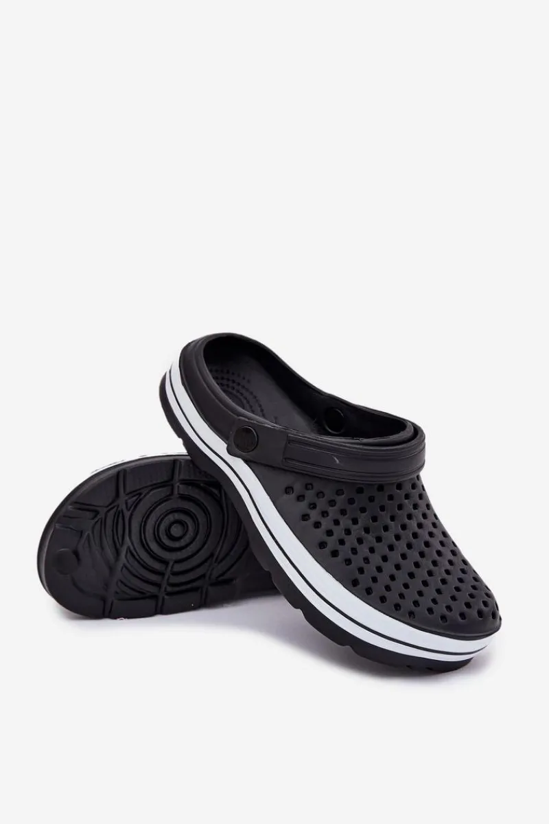 Evento Piankowe Klapki Męskie Czarne Maravena Czarny