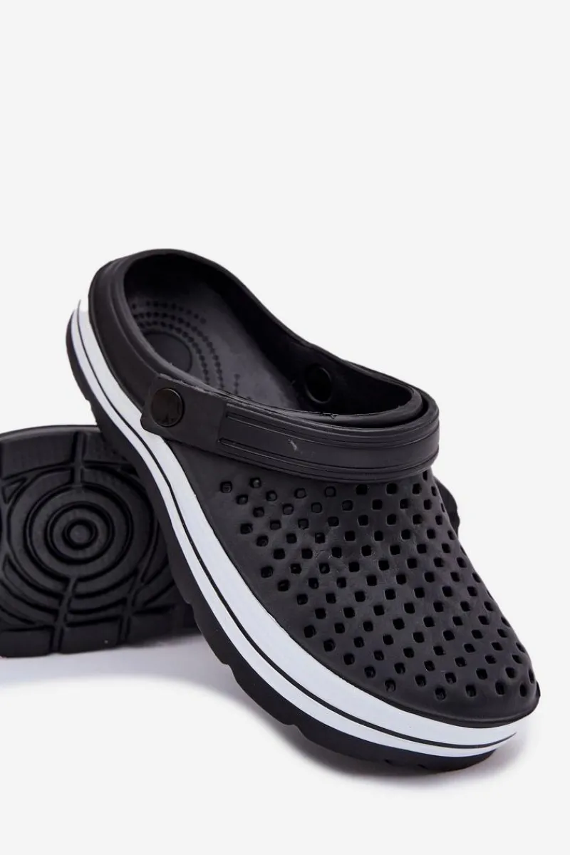 Evento Piankowe Klapki Męskie Czarne Maravena Czarny