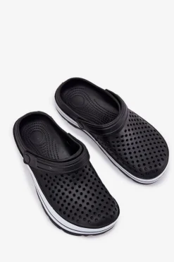 Evento Piankowe Klapki Męskie Czarne Maravena Czarny