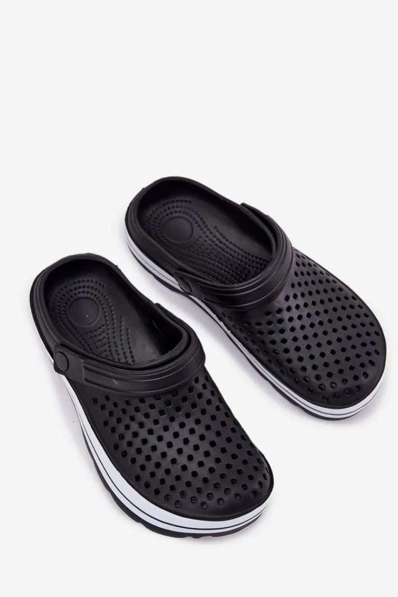 Evento Piankowe Klapki Męskie Czarne Maravena Czarny