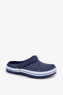Klapki Męskie Klasyczne>Evento Piankowe Klapki Męskie Granatowe Maravena