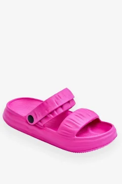 Sandały Płaskie|Klapki Basenowe>Boto Piankowe Klapki Sandałki Fuksja Lirell