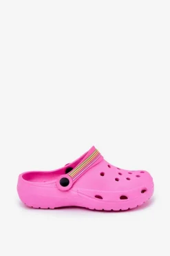 Outlet Piankowe Lekkie Klapki Dziecięce Różowe Maranelia Dzieci Dziewczęce