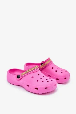 Outlet Piankowe Lekkie Klapki Dziecięce Różowe Maranelia Dzieci Dziewczęce