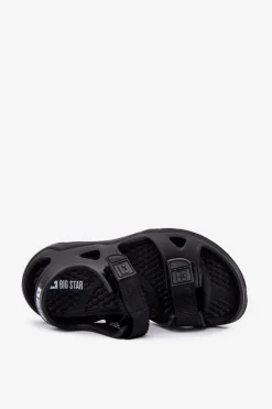 Chłopięce></noscript>Big Star Shoes Piankowe Sandały Dziecięce Big Star RR374513 Czarne Czarny
