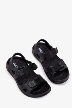 Chłopięce></noscript>Big Star Shoes Piankowe Sandały Dziecięce Big Star RR374513 Czarne Czarny