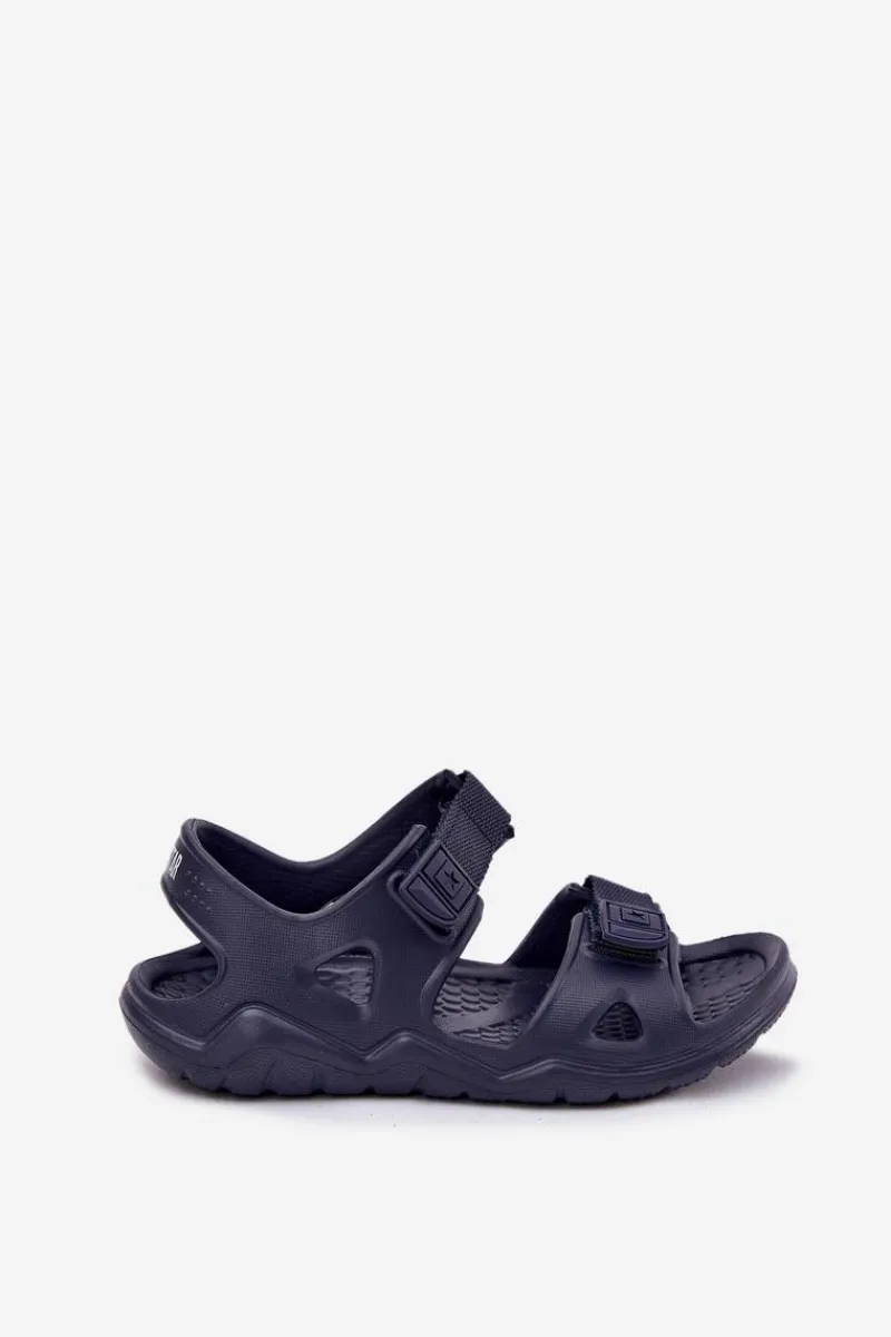 Best Big Star Shoes Piankowe Sandały Dziecięce Big Star RR374512 Granatowe Niebieski