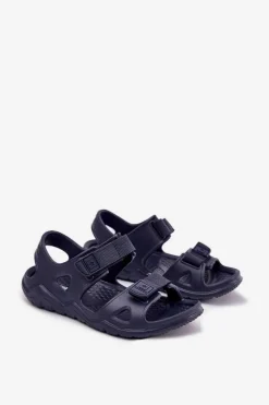 Best Big Star Shoes Piankowe Sandały Dziecięce Big Star RR374512 Granatowe Niebieski