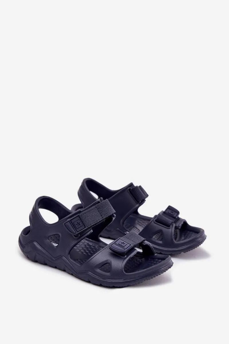 Best Big Star Shoes Piankowe Sandały Dziecięce Big Star RR374512 Granatowe Niebieski