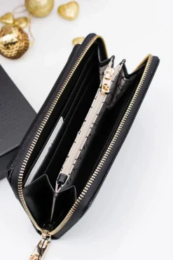 Discount Boto Piękny Damski Czarny Portfel Nobo